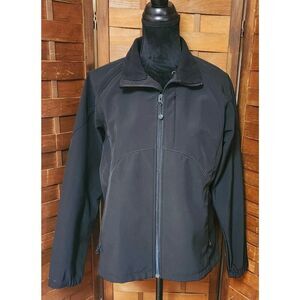 Black Diamond Women's Soft Shell Black Full Zip Jacket Size Large L Coat